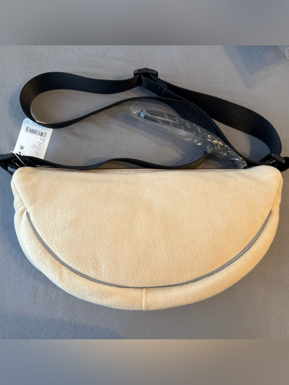 FP Movement by Free People Fleece Bullseye Sling Bag Crossbody RARE NWT